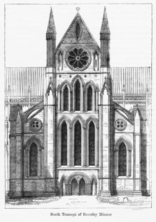South Transept of Beverly Minister, Illustration from John Cassell's Illustrated History of England, Vol. I from the earliest period to the reign of Edward the Fourth, Cassell, Petter and Galpin, 1857
