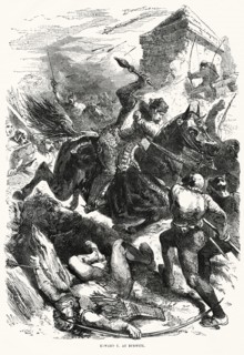 Edward I at Berwick, Illustration from John Cassell's Illustrated History of England, Vol. I from the earliest period to the reign of Edward the Fourth, Cassell, Petter and Galpin, 1857