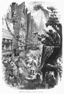 Reception of Philippa of Hainault at London, Wife of King Edward III, 1328, Illustration from John Cassell's Illustrated History of England, Vol. I from the earliest period to the reign of Edward the ...