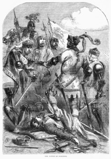 The Battle of Poictiers, Illustration from John Cassell's Illustrated History of England, Vol. I from the earliest period to the reign of Edward the Fourth, Cassell, Petter and Galpin, 1857