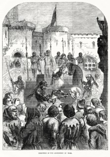 Execution of the Archbishop of York, Illustration from John Cassell's Illustrated History of England, Vol. I from the earliest period to the reign of Edward the Fourth, Cassell, Petter and Galpin, 185...