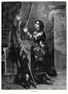 Joan of Arc, Illustration from John Cassell's Illustrated History of England, Vol. I from the earliest period to the reign of Edward the Fourth, Cassell, Petter and Galpin, 1857