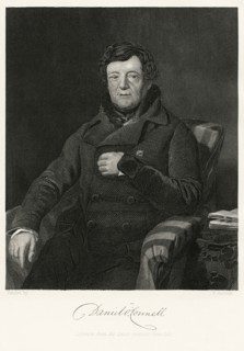 Daniel O'Connell (1775-1847), Irish Political Leader, Three-Quarter Length Seated Portrait, Steel Engraving, Portrait Gallery of Eminent Men and Women of Europe and America by Evert A. Duyckinck, Publ...