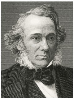 Richard Cobden (1804-65), English Manufacturer and Liberal Statesman, Head and Shoulders Portrait, Steel Engraving, Portrait Gallery of Eminent Men and Women of Europe and America by Evert A. Duyckinc...