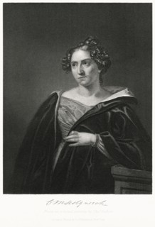 Catharine Sedgewick (1789-1867), American Novelist, Steel Engraving, Portrait Gallery of Eminent Men and Women of Europe and America by Evert A. Duyckinck, Published by Henry J. Johnson, Johnson, Wils...