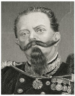 Victor Emmanuel I (1759-1824), King of Sardinia and Duke of Savoy, Head and Shoulders Portrait, Steel Engraving, Portrait Gallery of Eminent Men and Women of Europe and America by Evert A. Duyckinck, ...