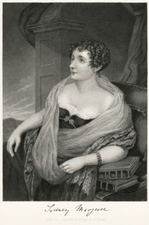 Sydney, Lady Morgan (1776-1859), Irish Novelist, Seated Portrait, Steel Engraving, Portrait Gallery of Eminent Men and Women of Europe and America by Evert A. Duyckinck, Published by Henry J. Johnson,...