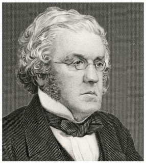 William Makepeace Thackeray (1811-63), English Novelist, Head and Shoulders Portrait, Steel Engraving, Portrait Gallery of Eminent Men and Women of Europe and America by Evert A. Duyckinck, Published ...