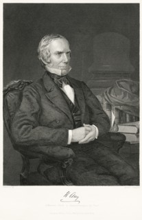 Henry Clay (1777-1852), American Statesmen, serving as Senator and Congressman from Kentucky, Speaker of the House and U.S. Secretary of State, Seated Portrait, Steel Engraving, Portrait Gallery of Em...