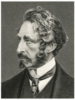 Edward Bulwer-Lytton (1803-73), 1st Baron Lytton, English Poet, Novelist and Politician, Head and Shoulders Portrait, Steel Engraving, Portrait Gallery of Eminent Men and Women of Europe and America b...