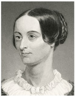 Emily Chubbuck Judson (1817-54), Pseudonym, Fanny Forester, American Poet, Head and Shoulders Portrait, Steel Engraving, Portrait Gallery of Eminent Men and Women of Europe and America by Evert A. Duy...