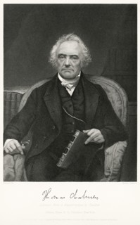 Thomas Chalmers (1780-1847), Scottish minister, professor of theology, political economist, and a leader of both the Church of Scotland and of the Free Church of Scotland, Head and Shoulders Portrait,...
