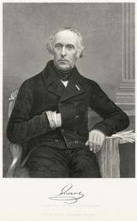 Francis Guizot (1787-1874), French Political Figure and Historian, Seated Portrait, Steel Engraving, Portrait Gallery of Eminent Men and Women of Europe and America by Evert A. Duyckinck, Published by...