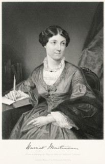 Harriet Martineau Harriet Martineau (1802-76), English Writer and Social Theorist, often Cited as the First Female Sociologist, Seated Portrait, Steel Engraving, Portrait Gallery of Eminent Men and Wo...
