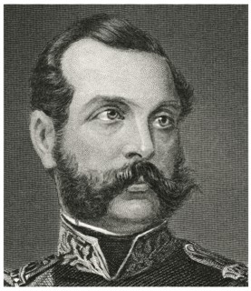Alexander II (1818-81), Emperor of Russia 1855-81, Head and Shoulders Portrait, Steel Engraving, Portrait Gallery of Eminent Men and Women of Europe and America by Evert A. Duyckinck, Published by Hen...