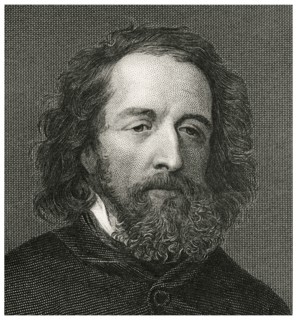 Alfred, Lord Tennyson (1809-92), English Poet, Head and Shoulders Portrait, Steel Engraving, Portrait Gallery of Eminent Men and Women of Europe and America by Evert A. Duyckinck, Published by Henry J...