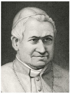 Pope Pius IX (1792-1878), Head of Catholic Church 1846-78, Head and Shoulders Portrait, Steel Engraving, Portrait Gallery of Eminent Men and Women of Europe and America by Evert A. Duyckinck, Publishe...