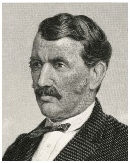 David Livingstone (1813-73), Scottish Christian Missionary and Explorer, Head and Shoulders Portrait, Steel Engraving, Portrait Gallery of Eminent Men and Women of Europe and America by Evert A. Duyck...