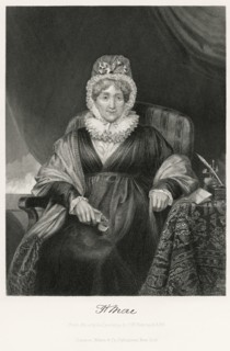Hannah More (1745-1833), English Religious Writer, Seated Portrait, Steel Engraving, Portrait Gallery of Eminent Men and Women of Europe and America by Evert A. Duyckinck, Published by Henry J. Johnso...