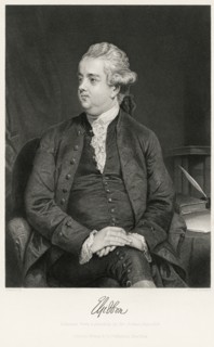 Edward Gibbon (1737-94), English Historian, Writer and Member of Parliament, Seated Portrait, Steel Engraving, Portrait Gallery of Eminent Men and Women of Europe and America by Evert A. Duyckinck, Pu...