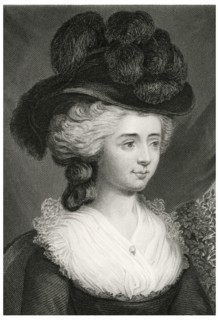 Frances Burney (1752-1840), also known as Madame d'Arblay, English Satirical Novelist and Playwright, Head and Shoulders Portrait, Steel Engraving, Portrait Gallery of Eminent Men and Women of Europe ...