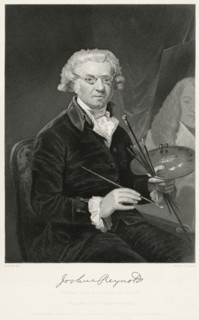 Sir Joshua Reynolds  (1723-92), English Painter, Seated Portrait, Steel Engraving, Portrait Gallery of Eminent Men and Women of Europe and America by Evert A. Duyckinck, Published by Henry J. Johnson,...