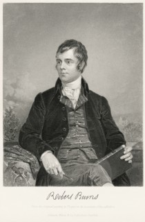 Robert Burns (1759-96), Scottish Poet and Lyricist, Half-Length Portrait, Steel Engraving, Portrait Gallery of Eminent Men and Women of Europe and America by Evert A. Duyckinck, Published by Henry J. ...
