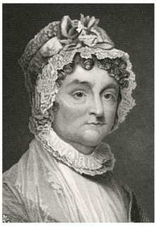 Abigail Adams (1744-1818), Wife of 2nd U.S. President John Adams and Mother of 6th U.S. President John Quincy Adams, Head and Shoulders Portrait, Steel Engraving, Portrait Gallery of Eminent Men and W...