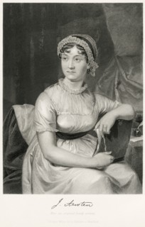 Jane Austen (1775-1817), English Novelist, Seated Portrait, Steel Engraving, Portrait Gallery of Eminent Men and Women of Europe and America by Evert A. Duyckinck, Published by Henry J. Johnson, Johns...