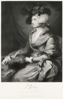 Sarah Siddons (1755-1831), Welsh-born English Actress, Seated Portrait, Steel Engraving, Portrait Gallery of Eminent Men and Women of Europe and America by Evert A. Duyckinck, Published by Henry J. Jo...