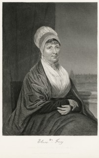 Elizabeth Fry (1780-1845), English Prison and Social Reformer, Seated Portrait, Steel Engraving, Portrait Gallery of Eminent Men and Women of Europe and America by Evert A. Duyckinck, Published by Hen...