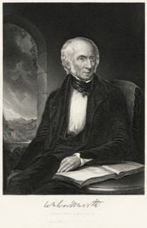 William Wordsworth (1770-1850), English Romantic Poet, Seated Portrait, Steel Engraving, Portrait Gallery of Eminent Men and Women of Europe and America by Evert A. Duyckinck, Published by Henry J. Jo...