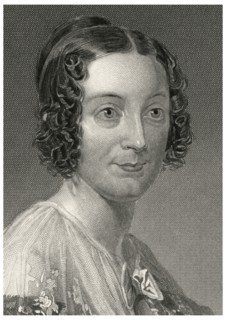 Lydia Huntley Sigourney (1791-1865), American Poet, Head and Shoulders Portrait, Steel Engraving, Portrait Gallery of Eminent Men and Women of Europe and America by Evert A. Duyckinck, Published by He...