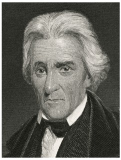 Andrew Jackson (1767-1845), Seventh President of the United States, Head and Shoulders Portrait, Steel Engraving, Portrait Gallery of Eminent Men and Women of Europe and America by Evert A. Duyckinck,...