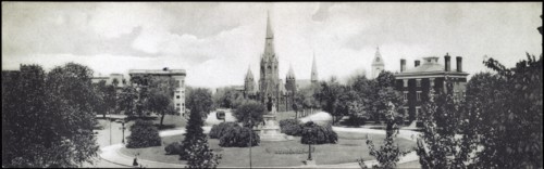 Thomas Circle, Washington, D.C, USA, the Rotograph Company, 1905