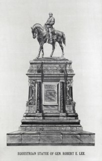 Equestrian Statue of Confederate General Robert E. Lee, Illustration, 1890