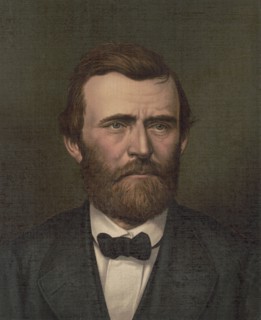 Ulysses S. Grant (1822-85), 18th President of the United States 1869-77, General of Union Army during American Civil War, Head and Shoulders Portrait, Lithograph, Strobridge & Co., 1877