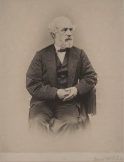 Robert E. Lee (1807-70), American and Confederate Soldier, Commander of Confederate States Army during American Civil War 1862-65, Three-Quarter Length Seated Portrait, Photograph by Alexander Gardner...