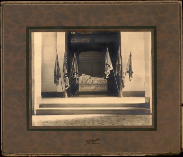 Recumbent Statue of Confederate General Robert E. Lee, Lee Chapel, Washington & Lee University, Lexington, Virginia, USA, Photograph by M. Miley & Son, 1930