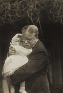 Theodore Roosevelt Holding Granddaughter, 1919