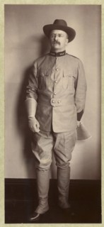 Colonel Theodore Roosevelt, Full-Length Standing Portrait in Military Uniform, Photograph by Frances Benjamin Johnston, 1898