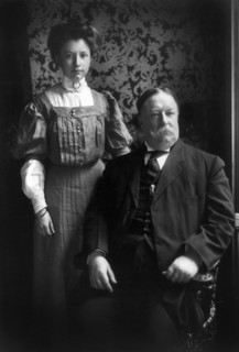William Howard Taft with his Daughter Helen, Three-Quarter Length Portrait, 1908