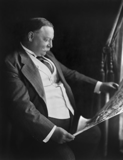 William Howard Taft (1857-1930), 27th President of the United States 1909-1913, 10th Chief Justice of the United States 1921-1930, Three-Quarter Length Seated Portrait, Photograph by Bachrach-Washingt...