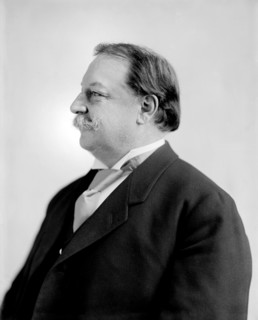 William Howard Taft (1857-1930), 27th President of the United States 1909-1913, 10th Chief Justice of the United States 1921-1930, Half-Length Profile Portrait as U.S. Secretary of War under U.S. Pres...