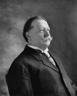 William Howard Taft (1857-1930), 27th President of the United States 1909-1913, 10th Chief Justice of the United States 1921-1930, Half-Length Portrait as U.S. Secretary of War under U.S. President Th...