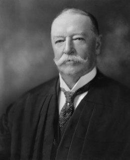 William Howard Taft (1857-1930), 27th President of the United States 1909-1913, 10th Chief Justice of the United States 1921-1930, Head and Shoulders Portrait as Chief Justice, Photograph by Harris & ...