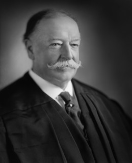 William Howard Taft (1857-1930), 27th President of the United States 1909-1913, 10th Chief Justice of the United States 1921-1930, Head and Shoulders Portrait as Chief Justice, Photograph by Harris & ...
