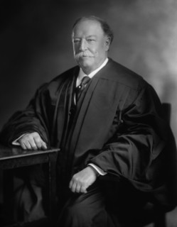 William Howard Taft (1857-1930), 27th President of the United States 1909-1913, 10th Chief Justice of the United States 1921-1930, Three-Quarter Length Seated Portrait as Chief Justice, Photograph by ...