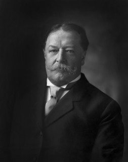William Howard Taft (1857-1930), 27th President of the United States 1909-1913, 10th Chief Justice of the United States 1921-1930, Half-Length Portrait as U.S. Secretary of War under U.S. President Th...
