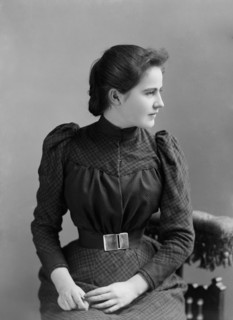 Edith Bolling (1872-1961), Second Wife of U.S. President Woodrow Wilson 1915-1924, Half-Length Seated Portrait, Photograph by C.M, Bell, early 1890's